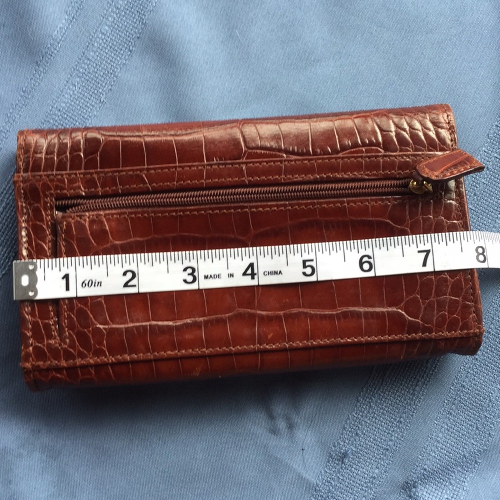 Wallet maroon/brown/rust envelope type - Picture 5 of 5
